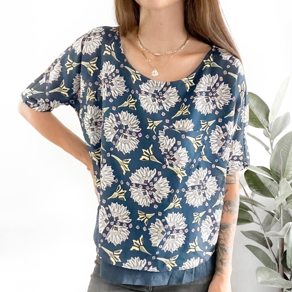Anthropologie Meadow Rue Zane Layered Tee
